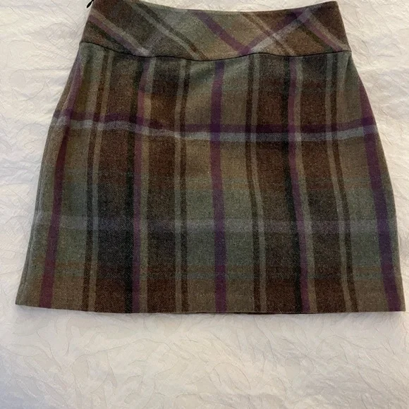 Ralph Lauren Multicolor Plaid Mini Skirt with Fringe - Picture 3 of 5